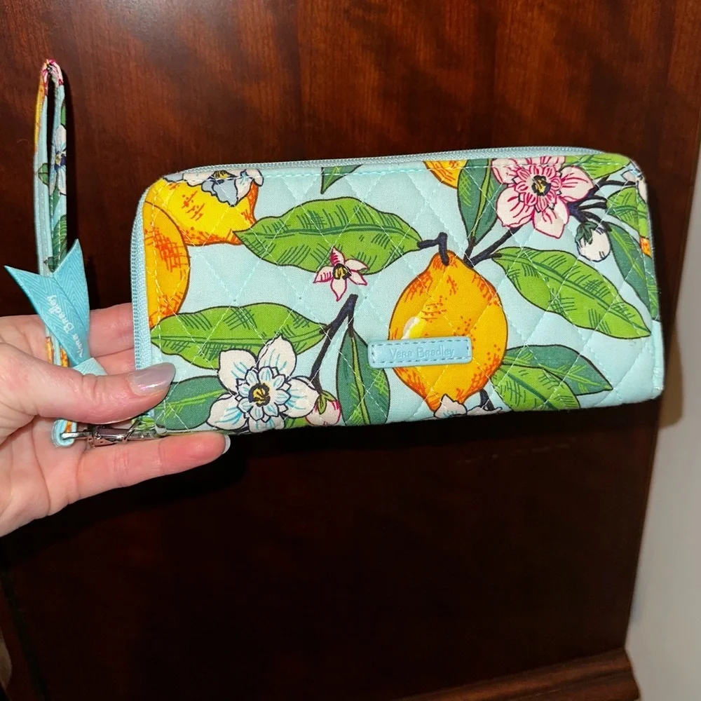 Vera Bradley Lemon Grove Wristlet/Wallet